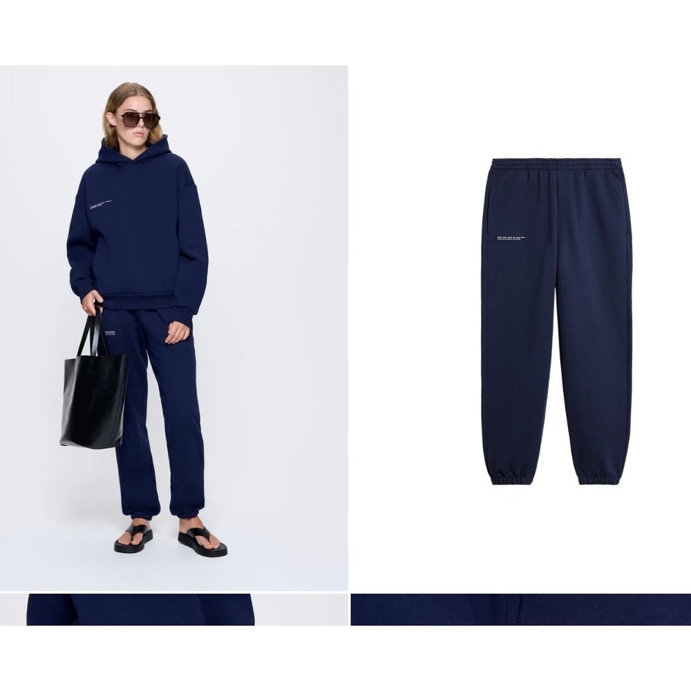 PANGAIA 365 Heavyweight Recycled Cotton Track Pants Navy Blue XXL Portugal